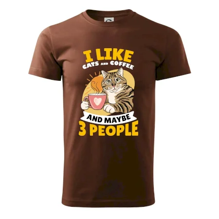I like cats and coffee and maybe 3 people