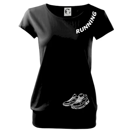 Running nápis šikmo