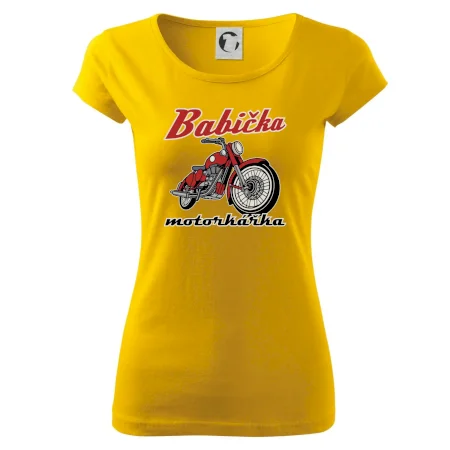 Babička motorkářka