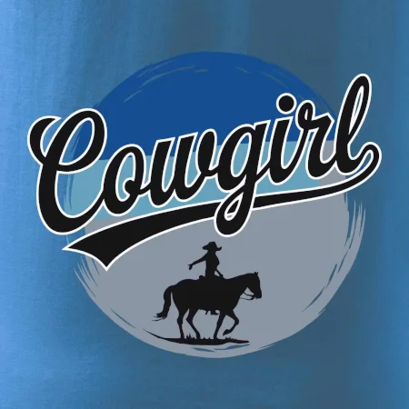 Cowgirl modrý pruh