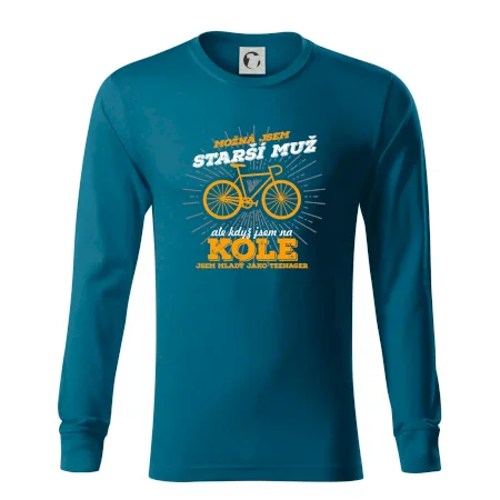 Starší muž - cyklista silniční kolo