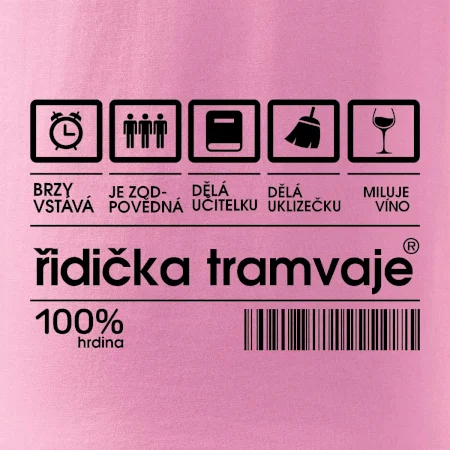 Čárový kód Řidič tramvaje
