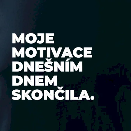 MOJE MOTIVACE DNEŠNÍM DNEM SKONČILA.