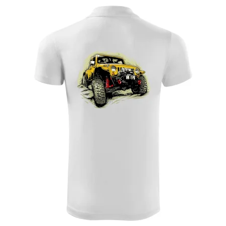 Žlutý offroad s navijákem