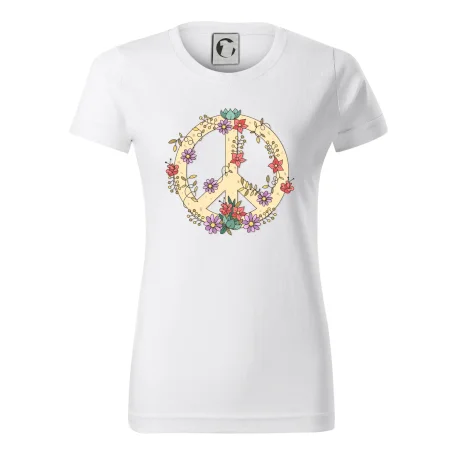 Peace symbol pískový