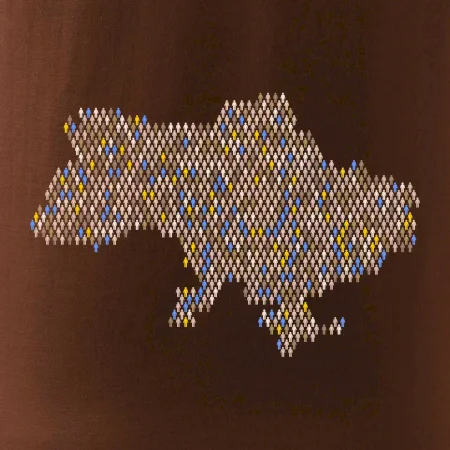 Mapa Ukrajiny panáčci