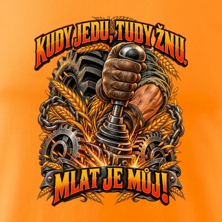 Kudy jedu tudy žnu řadicí páka traktoru