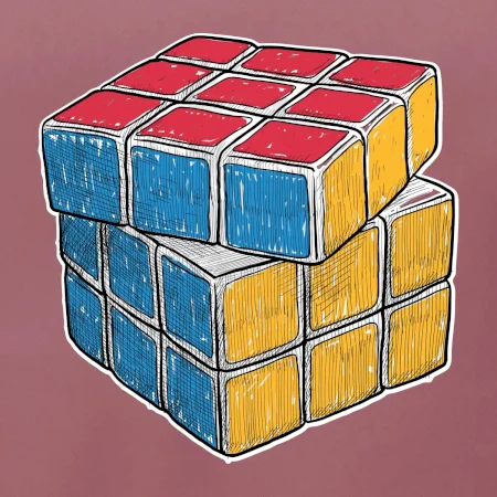 Rubikova kostka kreslená