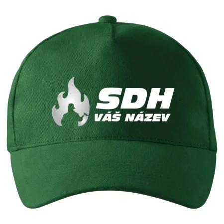 Kšiltovka SDH nápis, reflexní oheň
