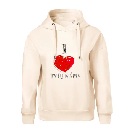 I love malované srdce - vlastní nápis