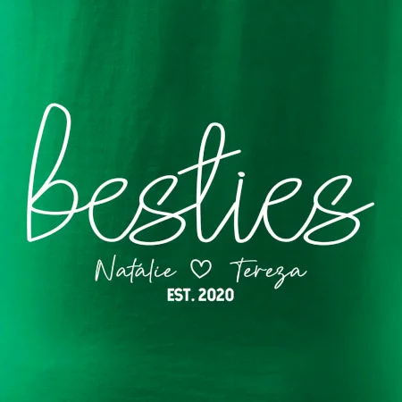 Párové mikiny - Besties Jména a rok
