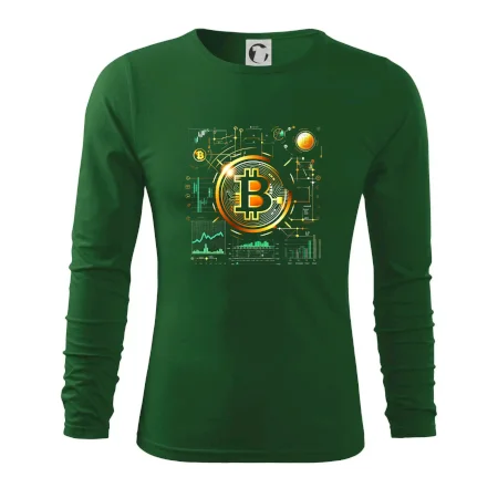 Bitcoin logo s grafy