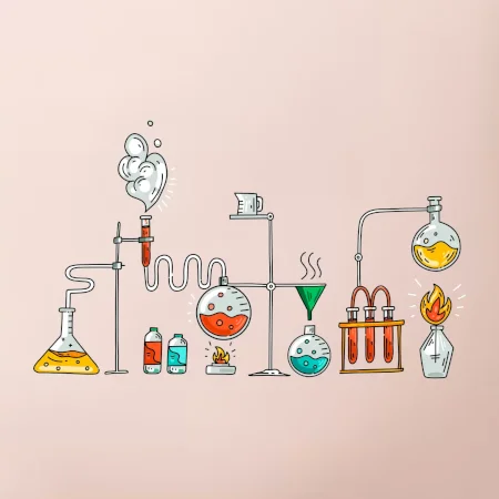 Chemická aparatura barevná