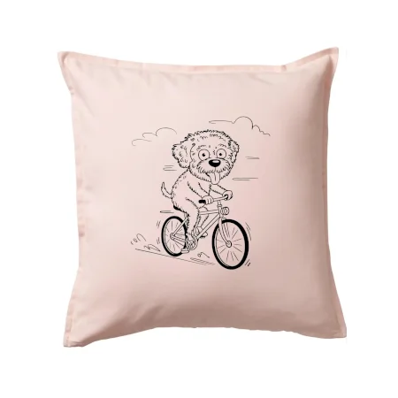 Lagotto romagnolo karikatura na kole černá