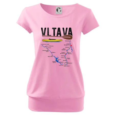 Mapa řeky Vltavy