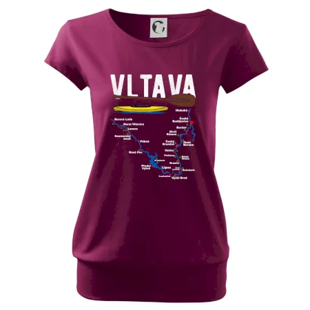 Mapa řeky Vltavy
