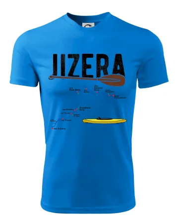 Mapa řeky Jizery