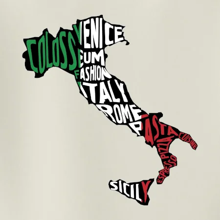 Mapy - názvy měst - Italie
