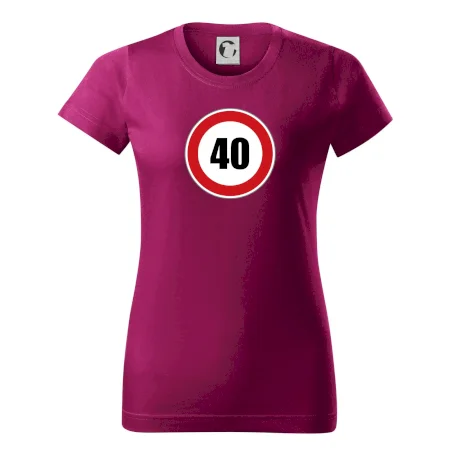 Dopravní značka - omezení rychlosti 40