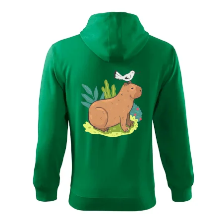 Kapybara a ptáček