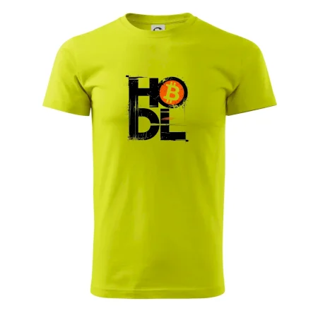 Hodl velký nápis a logo BTC