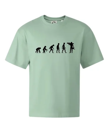 Evoluce dřevorubec - pila a kmen