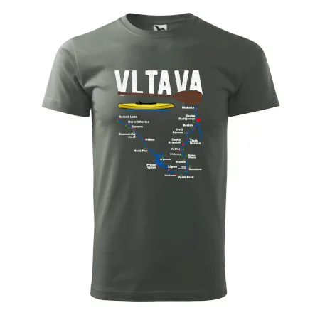 Mapa řeky Vltavy