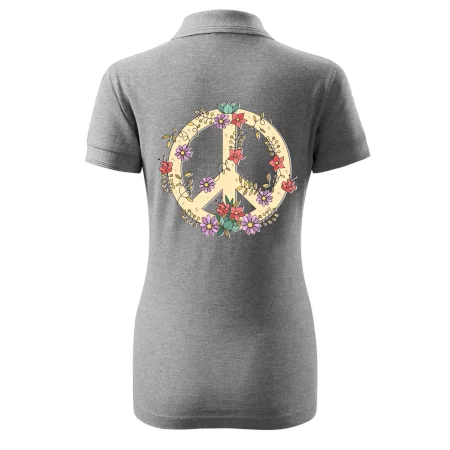 Peace symbol pískový