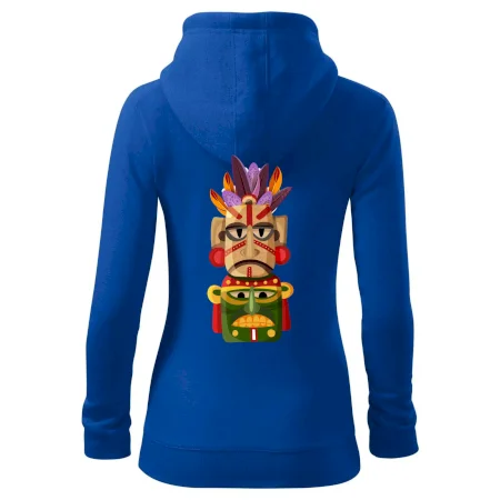 Mayové maska s peřím