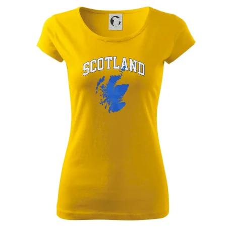 Scotland nápis s mapou