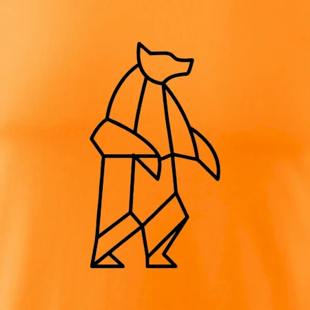 Geometrie lední medvěd stojící