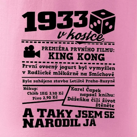 1933 v kostce