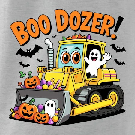 Halloweenský boo dozer
