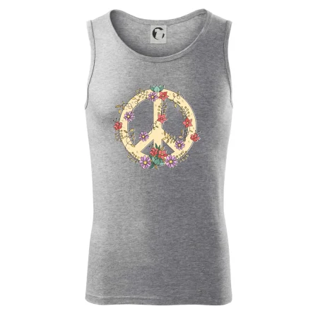 Peace symbol pískový