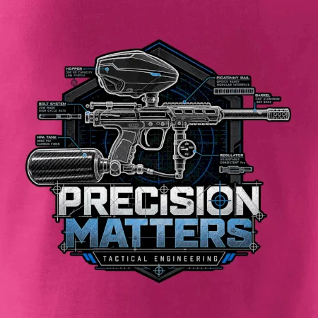 Technický nákres precision matters paintball