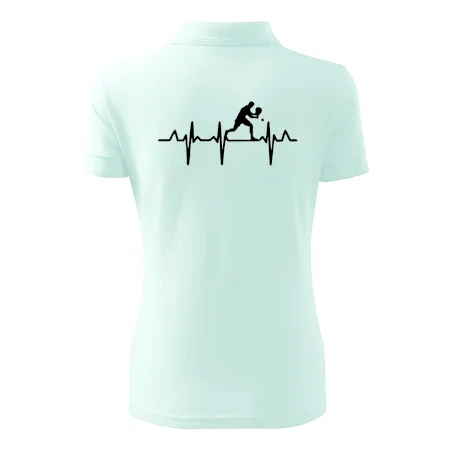 EKG stolní tenista stojící