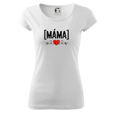 Nápis máma a srdce