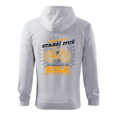 Starší muž - cyklista silniční kolo