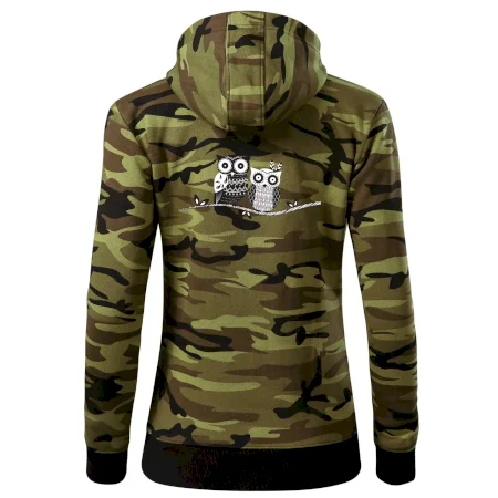 Dvě sovy abstraktní