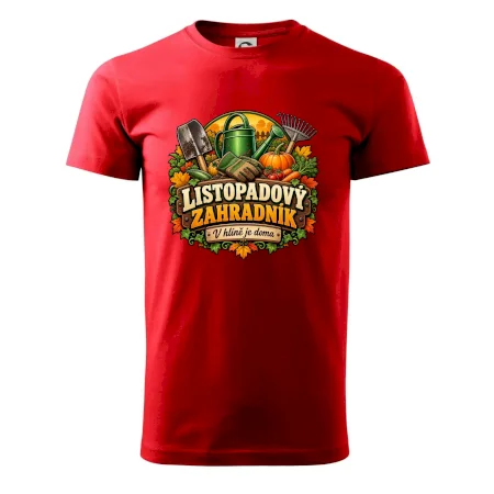 Listopadový zahradník v hlíně je doma
