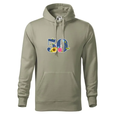 Květinové číslo kreslené - 50