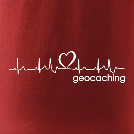 Moje srdce bije pro Geocaching -text
