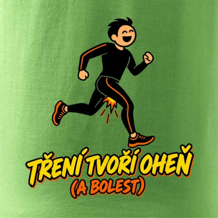 Běžecké tření tvoří oheň