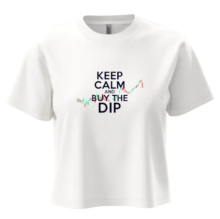 Zeleno červený graf Keep Calm and Buy the Dip