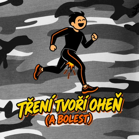 Běžecké tření tvoří oheň