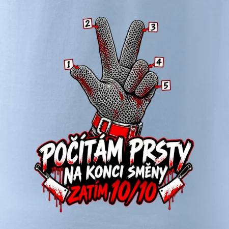 Řezník počítám prsty na konci směny