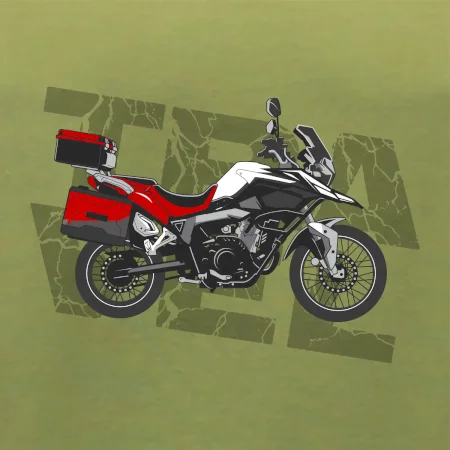 Cestovní enduro červená
