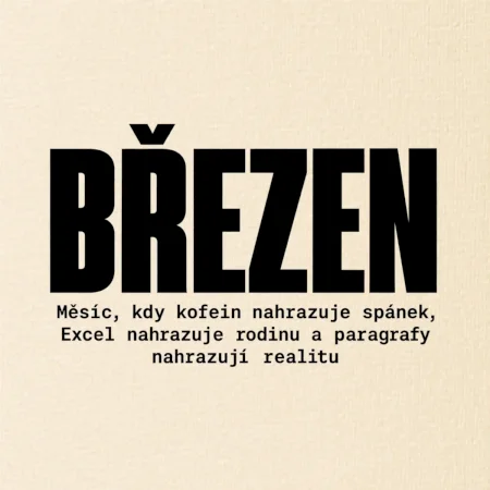 Březen kofein místo spánku