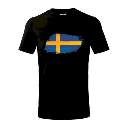 Švédská vlajka kreslená