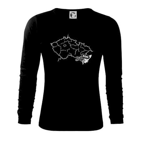 Tričko s mapou + ZOO nažehlovačky